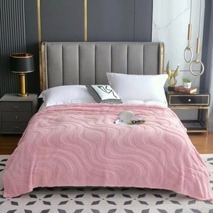 Tùy Chỉnh 100% Polyester San Hô Lông Cừu Jacquard Flannel Chăn Văn Phòng Hiện Đại Nap Chăn Cho Bốn Mùa Cho Mùa Đông - Product Image 3