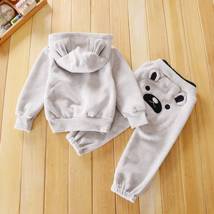 Conjunto de Ropa de Otoño para Bebé Niño y Niña, Sudadera con Capucha, Traje Deportivo, Ropa de Invierno de Algodón para Niños, Envío Inmediato - Product Image 3