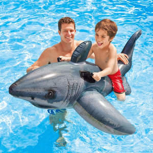 Intex57525 thiết kế mới tuyệt vời Cá mập trắng hồ sơ trẻ em Nệm nước Inflatable núi Đồ chơi - Product Image 2