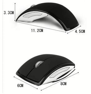 เมาส์ไร้สายแบบพับได้ 2.4g เมาส์คอมพิวเตอร์ออปติคอล USB เมาส์ตามหลักสรีรศาสตร์อุปกรณ์เสริมแล็ปท็อป - Product Image 2