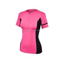 Chemise d'équitation en jersey rose M125 Custom Made High Quality Sport Fashion pour femmes Outdoor