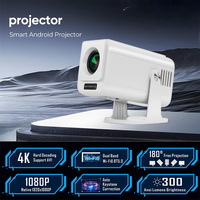 Nouveau design V1 Pro Mini projecteur à mise au point automatique Vidéo Android 13 Smart TV Full HD 1080P BT WiFi 6 Projecteur portable à courte focale 4K