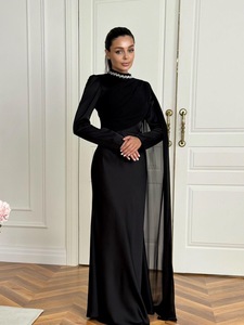 <span class=keywords><strong>Abito</strong></span> da Sera <span class=keywords><strong>Elegante</strong></span> su Misura a Maniche Lunghe per Donne - Vestito Formale Aderente con Silhouette Sofisticata, Ideale - Product Image 2