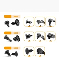 Clips de garde-boue en plastique universels Offre Spéciale, 200 clips de rivet de fixation de pare-chocs avec clips de retenue de carrosserie automatique de 6 tailles