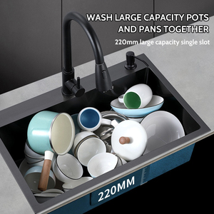 Popolare grande singolo multifunzione Anti-graffio lavello digitale lavello cucina <span class=keywords><strong>lavelli</strong></span> da bagno per la cucina - Product Image 6