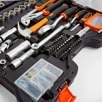 256PC Heavy Duty Premium Combo Hand Tool Kit Juego de herramientas de llave de vaso para taller Garaje Uso doméstico