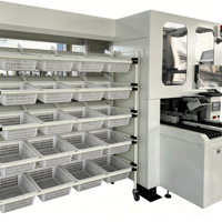 Séparateur de paquets automatique frontal pour entrepôt, trieuse robotisée à double canal pour la distribution de petits colis express