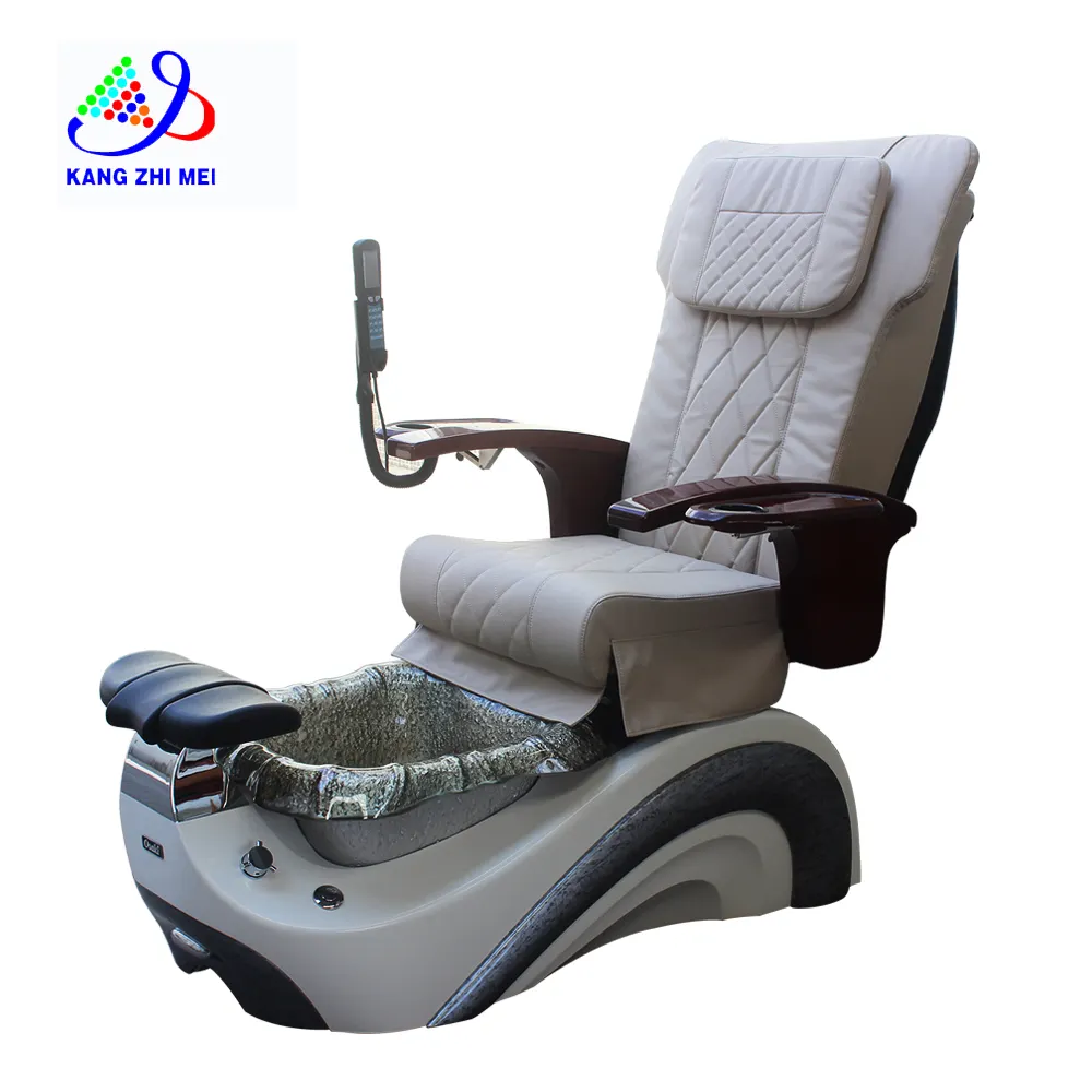 nagelausrüstung luxus nagel lieferant spa stuhl mit becherhalter / spa stuhl pediküre waschbecken (km-s176)