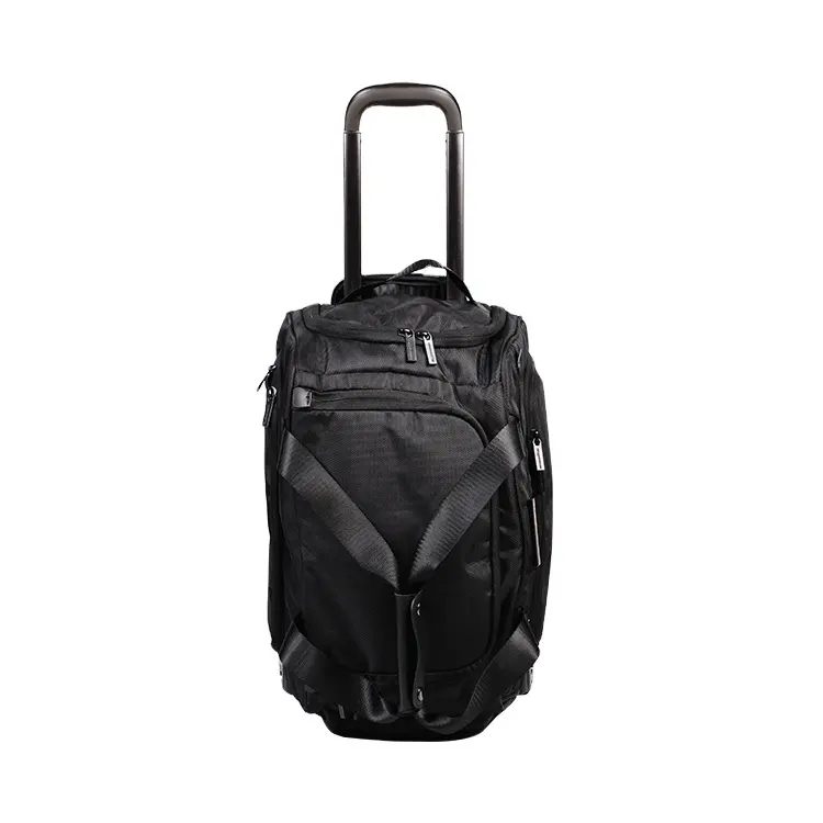 Premium 600D polyester wheeled rolling travel trolley bag luggage garment trolly bags