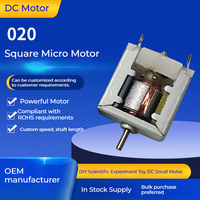 Moteur carré micro mini ultra-mince 18 mm DC3V 27000 tr/min à prix d'usine pour jouets DIY et voitures de slot