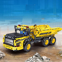 Guly 96002 Nouveau Véhicule de Construction Urbaine MOC 6-en-1, Véhicule de Transport Créatif, Kit de Modélisme de Difficulté Élevée, Ensembles de Blocs de Construction Cadeau