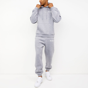 <span class=keywords><strong>Tuta</strong></span> Sportiva da Uomo con Cappuccio, Set Due Pezzi MAQI con Stampa Lettering, Tasca a <span class=keywords><strong>Canguro</strong></span>, Completo Sportivo Jogger - Product Image 2