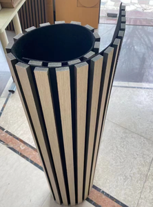 Panel Acústico de Pared de Madera de Densidad Media, Revestimiento de Techo Interior, Panel Acústico Acanalado para el Hogar - Product Image 3