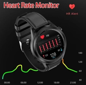 Đồng hồ thông minh cho nam giới ECG xem giấ<span class=keywords><strong>c</strong></span> ngủ sứ<span class=keywords><strong>c</strong></span> khỏe huyết áp Oxy Màn hình Smartwatch Silicone người đàn ông xem reloj Hombre - Product Image 4