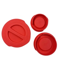 Lot de 3 couvercles de rechange en silicone personnalisés, adaptés aux tasses à mesurer en verre trempé Pyrex de 1, 2 et 4 tasses