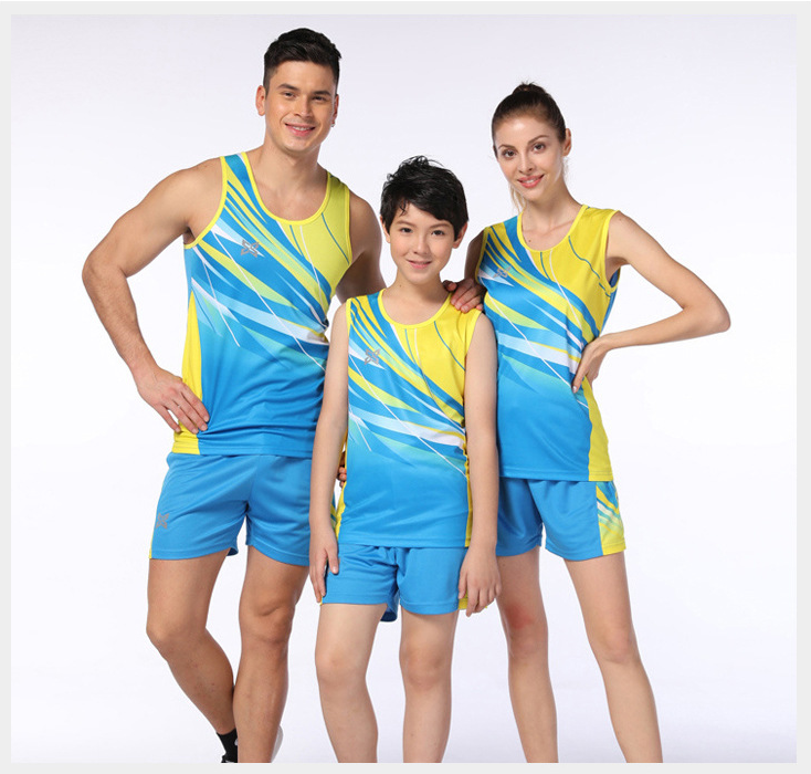 Sunny Baby Track And Field Speed Suit Adult Children Men And Women Running Sports Family Suit