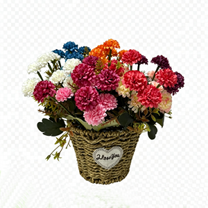 QIDA XH002 <span class=keywords><strong>Fleurs</strong></span> et plantes <span class=keywords><strong>artificielles</strong></span> en pot d'hortensias <span class=keywords><strong>pour</strong></span> la maison et la décoration de mariage de la Fête des Mères - Product Image 4