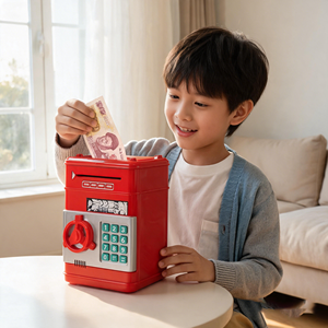 Bambino <span class=keywords><strong>Puzzle</strong></span> educazione giocattoli interattivi sicuri B/O Password elettrica automatico salvadanaio giocattoli russo inglese per bambini - Product Image 2