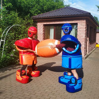 Combinaisons de lutte sumo gonflables en PVC durable avec casque - Combinaisons de jeu de combat interactives et sûres pour les activités de plein air