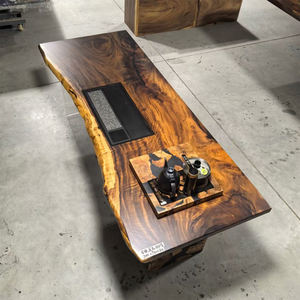 Montagne, alberi, fiumi e altri Design di lusso epossidico rettangolare tavolo da tavolo scrivania caffè caffè cucina sala da pranzo con cassetti - Product Image 6