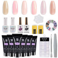 Fournisseur professionnel de Poly Gel BOZLIN 36 couleurs 30ml Kit complet de gel d'extension d'ongle de Poly Gel de main antiadhésive