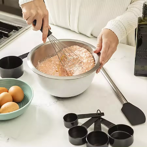 Ensemble d'ustensiles de cuisine en silicone avec manche en acier inoxydable - Product Image 3
