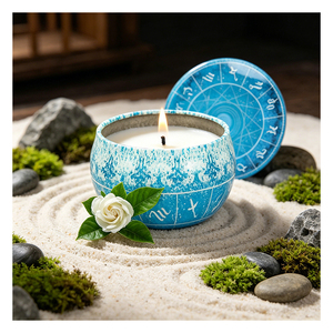 <b>Rustic</b> Candle Packaging Deluxe Tin Natural Essence Boutique Display Promotion Premium Range Crafted Collection - Product Image 5