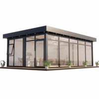 Villa Modulaire de Luxe Compacte et Intelligente à Une Pièce, en Panneaux Sandwich, Personnalisable, Préfabriquée, Cabane Préfabriquée, Maison Conteneur Écologique