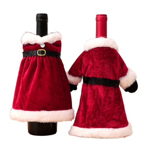 Favourite Home Christmas Decorations Santa Claus Wine Bottle Cover Snowman Stocking Gift Holders for Xmas Navidad New Year - Product Image 1