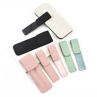 1 Set dalam Kantong Penyimpanan Kantong Penyimpanan Pinset, Alat Kecantikan, Pinset, Pinset Ekstensi Bulu Mata, Kotak Pelindung