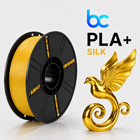 Filament PLA Soie Haute Vitesse Becreative 1,75 mm pour Impression 3D, 1 kg, Emballage Sous Vide, Finition Métallique Brillante, Précision ± 0,02 mm