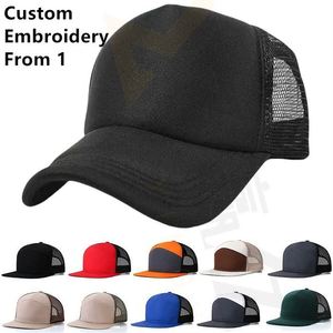 Wholesale Distressed <b>Hat</b> Blank Mesh Back 5 Panel Baseball Cap Cotton Foam Front Trucker Gorras - Product Image 1