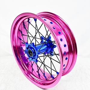 Llantas de aleación de aluminio GLM de <span class=keywords><strong>17</strong></span> pulgadas de alta calidad para bicicletas de Cross YZ250F YZ450, nuevas llantas Supermoto para motocicleta CRF delantera y <span class=keywords><strong>trasera</strong></span> - Product Image 5