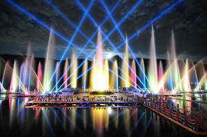 2 Focos Móviles de Cabeza Doble de 2000W, 4000W en Total, Resistentes al Agua <span class=keywords><strong>para</strong></span> Exteriores, <span class=keywords><strong>para</strong></span> <span class=keywords><strong>Hoteles</strong></span> - Product Image 6