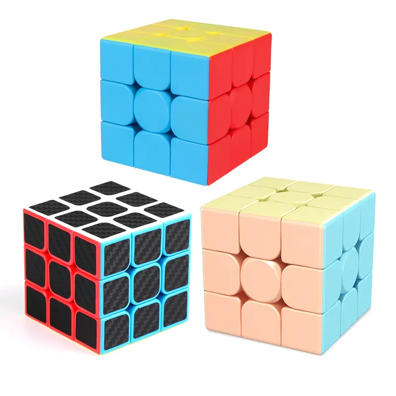 Cube magique Offres Spéciales! MOYU MeiLong 3x3x3 sans autocollant macaron Speed Puzzle Cube jouets
