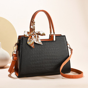 2025 <strong>Women's</strong> Vintage Style Crossbody <strong>Handbag</strong> Large Capacity <strong>Leather</strong> <strong>Bag</strong> Chain Pearl Waterproof PU Mom <strong>Bag</strong> Trendy - Product Image 3