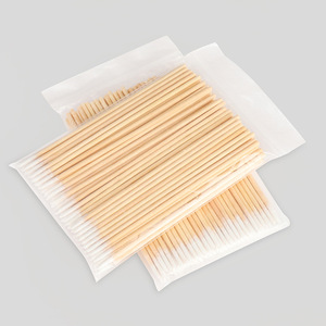 Coton-tiges Bonson 10 cm avec bâtonnet en bois pour maquillage permanent, eyeliner et nail art - Product Image 2