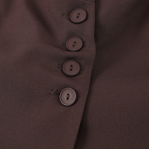 Blazer <span class=keywords><strong>de</strong></span> Diseño Personalizado para Oficina con Pliegues en el Pecho, Cierre <span class=keywords><strong>de</strong></span> un Solo Botón, Sin Mangas o con Mangas Largas, Fabricación OEM por Fábrica <span class=keywords><strong>de</strong></span> Ropa China - Product Image 4
