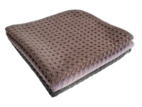 Fabrication sur mesure en microfibre de haute qualité, étiquette de lavage gaufré, chiffon de nettoyage de vaisselle de table suspendu pour la cuisine