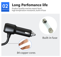 Expansor de Encendedor de Cigarrillos para Auto de 12-24V, 120W, Divisor de Energía Multipuerto con Control Individual, Cargador para Auto, Camioneta y SUV