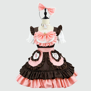 Adorable Bunny Maid Outfit Cute Anime Lolita Costume For Cosplay Spring 2024 Polyester Dress Set - Product Image 1