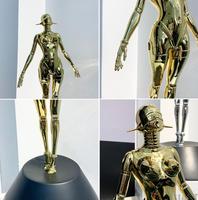Trophées personnalisés, robot sexy, déesse mécanique sexy, sculpture en bronze, robot en métal, Jiren, art tendance, décoration de la maison