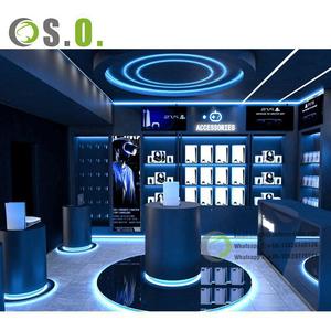 Kiosque de <span class=keywords><strong>téléphone</strong></span> portable en bois de style centre commercial moderne Comptoir d'atelier de <span class=keywords><strong>réparation</strong></span> de meubles Vitrine de meubles <span class=keywords><strong>Magasin</strong></span> de téléphonie mobile Design d'intérieur - Product Image 5