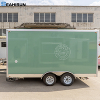 Chariot mobile à café Ice Cream Vantruck Imbiss Anhnger Kiosk Stands Remorque alimentaire Coffee Shop Dessert Food Truck avec cuisine complète