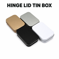 Boîte en fer blanc rectangulaire durable de qualité alimentaire, impression personnalisée OEM pour l'emballage et le stockage du thé, vente en gros