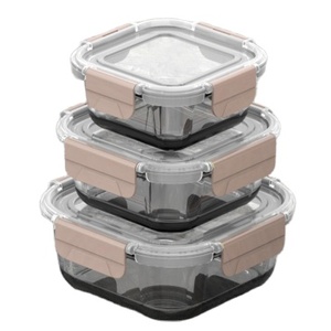 Contenedores de Vidrio Ecológicos LINUO para Carga y Descarga, Fiambreras Herméticas de Vidrio, Accesorios de <span class=keywords><strong>Cocina</strong></span> - Product Image 1