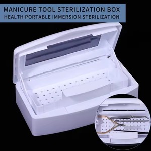 Professional ABS Plastic Tray <b>Box</b> Portable Sanitizer Disinfection Case for Nail Salon Use Manicure Sterilization <b>Box</b> - Product Image 6