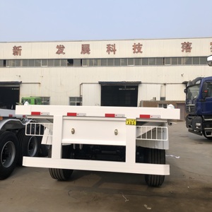 รถกึ่งพ่วงสำหรับ<span class=keywords><strong>เตียง</strong></span>แบนรถกึ่งพ่วง3เพลา40ฟุต - Product Image 2