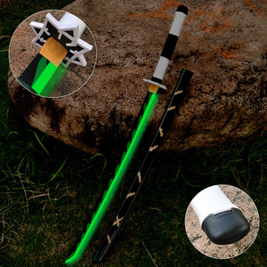 104cm demone <span class=keywords><strong>Slayer</strong></span> Katana ricaricabile spada luminosa con luce modello di sicurezza giocattolo assemblaggio spada arma plastica collezione regalo - Product Image 4