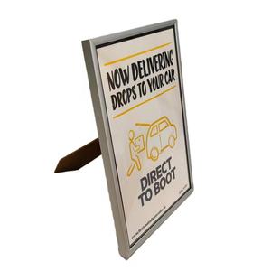 Đen A4 A3 Áp phích hình ảnh khung nhôm bảng quảng cáo cho hình ảnh trang trí giấy chứng nhận vuông Acrylic in khung loại - Product Image 5